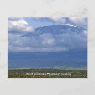 Berget Kilimanjaro i Tanzania Poster roligt Vykort
