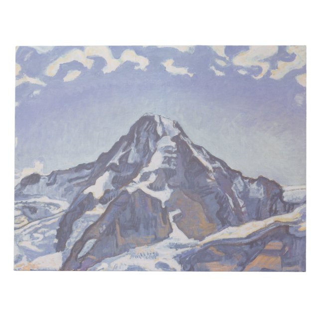 Berget Munk med moln (Ferdinand Hodler) Anteckningsblock (Framsida)