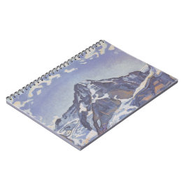 Berget Munk med moln (Ferdinand Hodler) Anteckningsbok