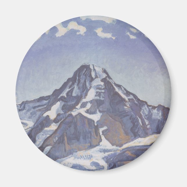 Berget Munk med moln (Ferdinand Hodler) Magnet (Framsidan)