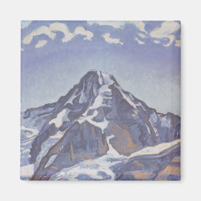 Berget Munk med moln (Ferdinand Hodler) Magnet (Framsidan)