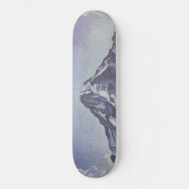 Berget Munk med moln (Ferdinand Hodler) Mini Skateboard Bräda 18,5 Cm
