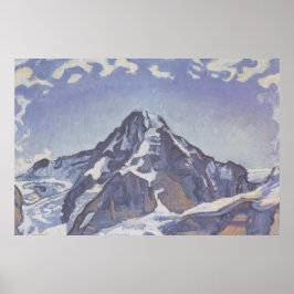 Berget Munk med moln (Ferdinand Hodler) Poster