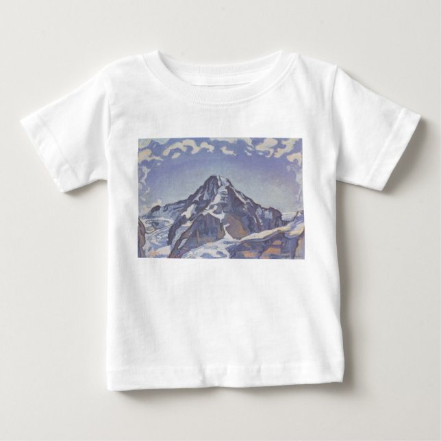 Berget Munk med moln (Ferdinand Hodler) T Shirt (Framsida)