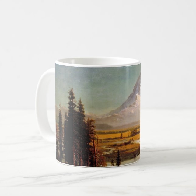 berget Rainier-målning av Albert Bierstadt, Kaffemugg (Framsida vänster)
