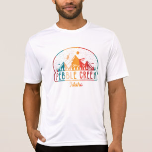 Berget Retro Pebble Bäck, Idaho 80-talet T Shirt
