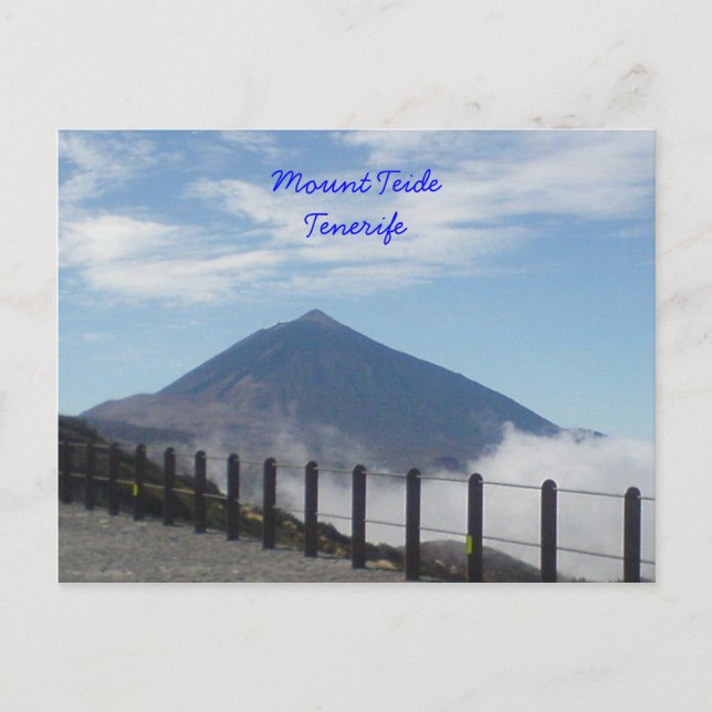berget Teide, Tenerife Vykort (Framsida)