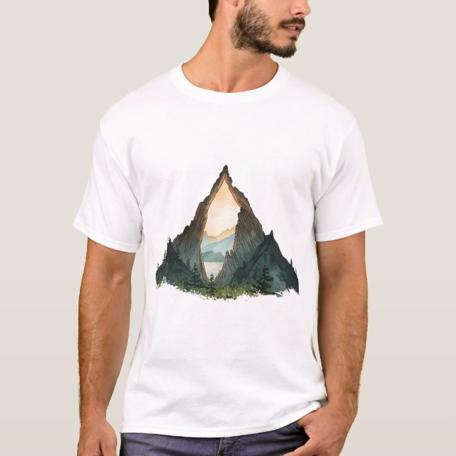Bergets inre form t shirt (Framsida)