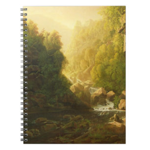 Bergflödet, c.1820-30 (olja på kanfas) anteckningsbok