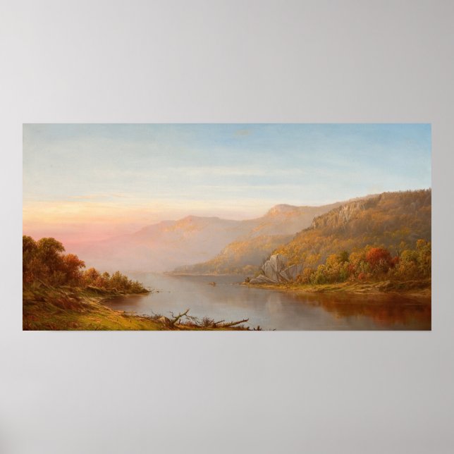 Bergflodsscen (Hösten över Hudson) Poster (Framsidan)