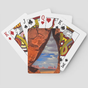 Bergfönster till Monument Valley, AZ Spel Kort