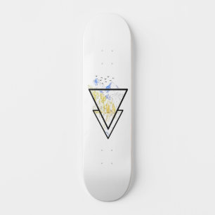 Berggeometri Mini Skateboard Bräda 18,5 Cm
