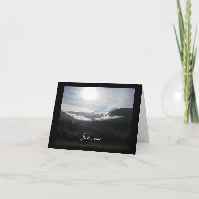 Berggryning precis en notera kort (Framsida)