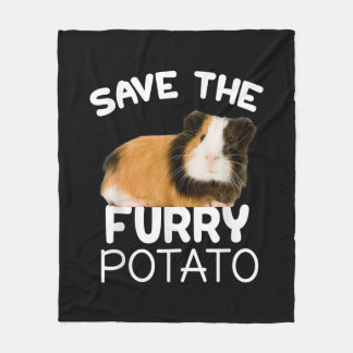 Bergguinea Gris - Spara Hårig Potato Fleecefilt