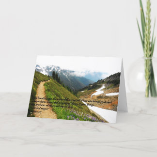 Berghälsningkort Kort