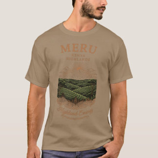 Bergig kaffegårdsdesign t shirt