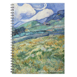 Bergiga Van Gogh landskap personlig Anteckningsbok