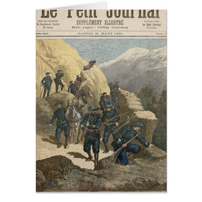 BergInfantrymen Hälsningskort (Framsidan)