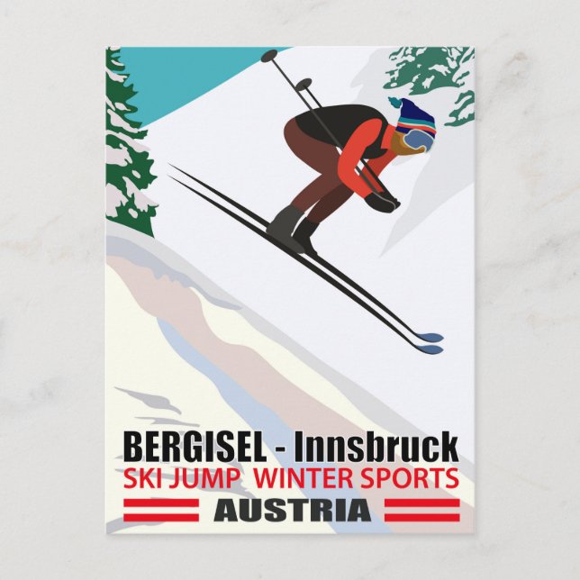 Bergisel - Innsbruck, backhoppning i Österrike Vykort (Framsida)