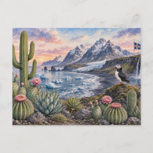 Bergkaktus Botaniska Kaktusar Vykort