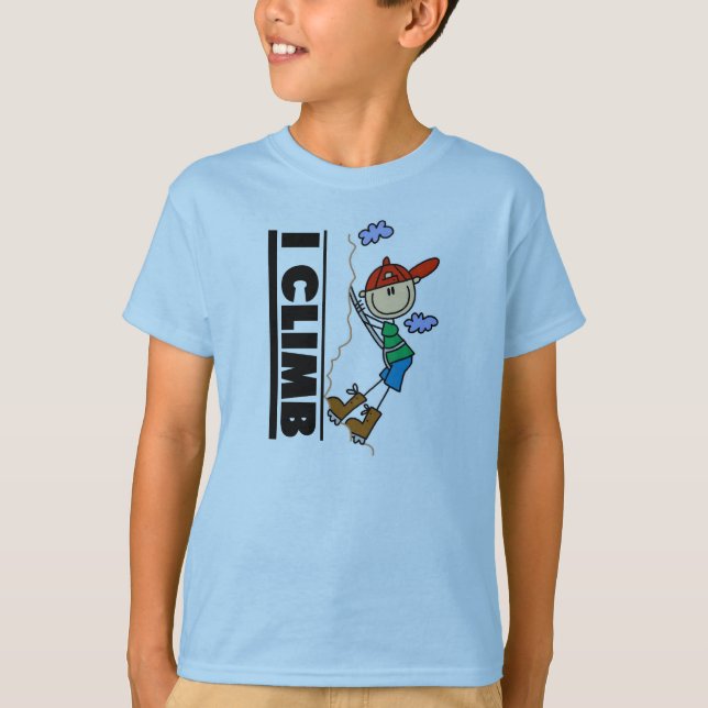 Bergklättrare som jag klättrar tee shirt (Framsida)