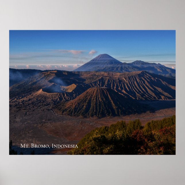 Berglandskap Mount Bromo Indonesien Resa Poster (Framsidan)