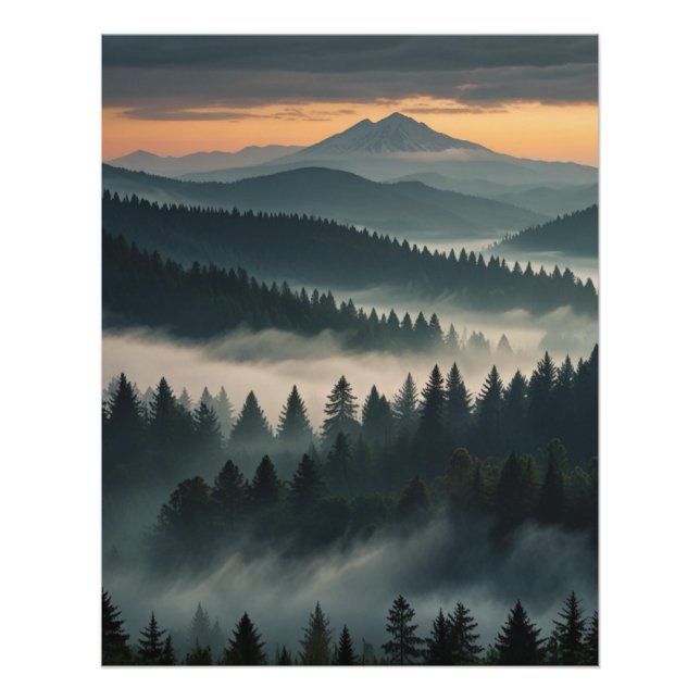Berglandskapsvy Fototryck (Framsidan)