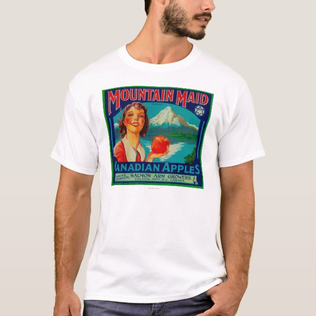 BergMaid Apple LabelCanada T Shirt (Framsida)