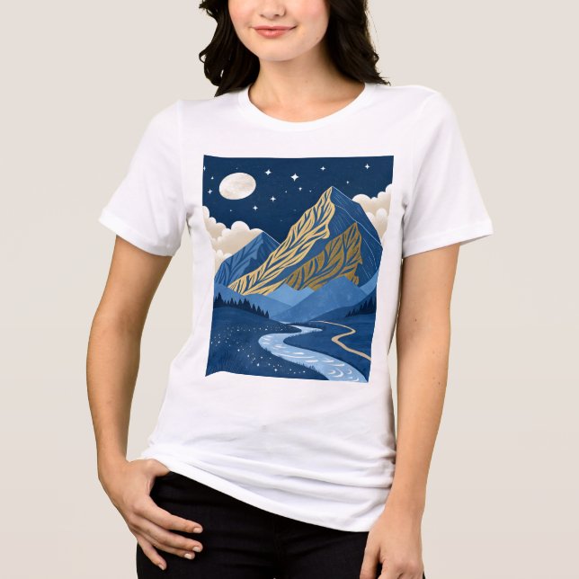 Bergmånlysa T Shirt (Framsida)