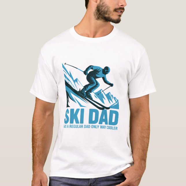 Bergningsutkast för Ski Pappa Coola T Shirt (Framsida)
