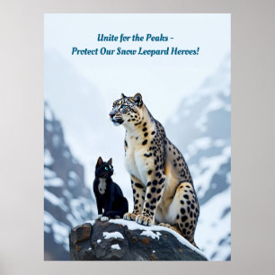 Bergpiskor: Felini uppfyller Snö Leopard Poster