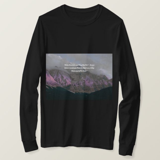 Bergs Naturlig Bild - Vacker Landskap  T Shirt (Design framsida)