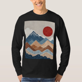 Bergs solnedgångs skönhet t shirt