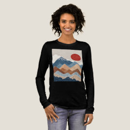 Bergs solnedgångs skönhet t shirt