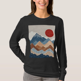 Bergs solnedgångssköhet t shirt