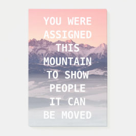 Bergsamlingen postar det noterar post-it block