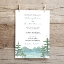 Bergsberg Sjö Theme Watercolor Bröllop