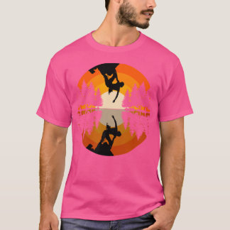 Bergsbergen vid sten - Silhouette C T Shirt