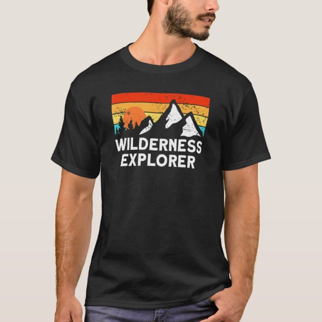 Bergsbergens vildmark Utforska T Shirt (Framsida)