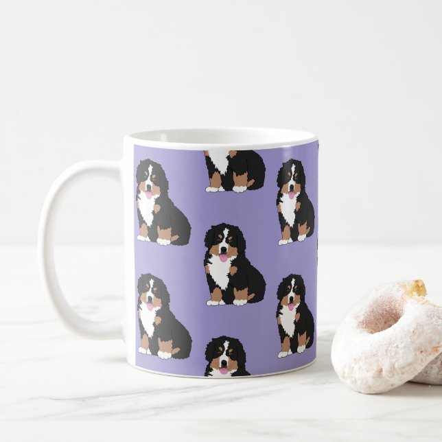 Bergsberget Hund Puppy-kaffe Mugg (Med munk)