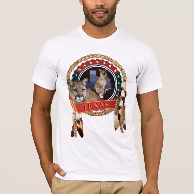 Bergsberget lejon i Texas T Shirt (Framsida)