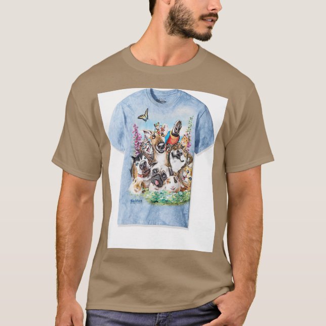 Bergsberget Manar Pet Selfie T Shirt (Framsida)