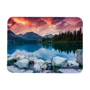Bergsberget sjö i nationalparken High Tatra 2 Magnet