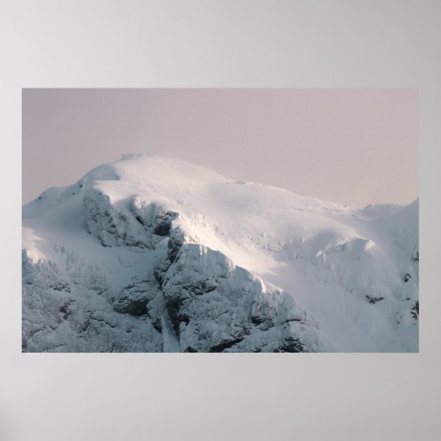 Bergsberget snö poster (Framsidan)
