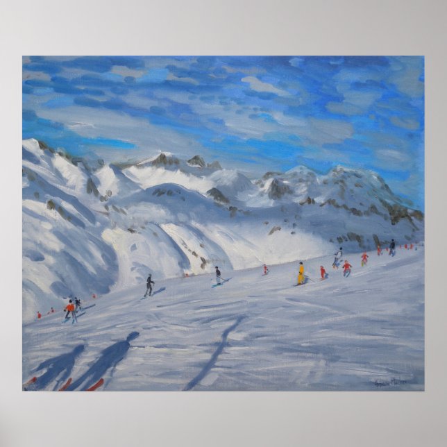 Bergsberget Toppar Tignes 2009 Poster (Framsidan)