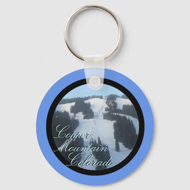 Bergsbergsbergskedja i Colorado, bergsområde Nyckelring (Framsida)