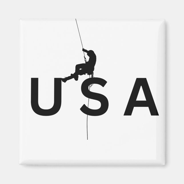 Bergsbestigning i USA Magnet (Framsidan)