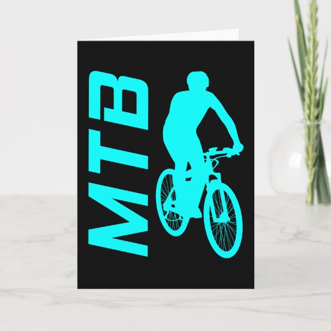 Bergsbike MTB Bike Mountain Biker Gift Kort (Framsida)