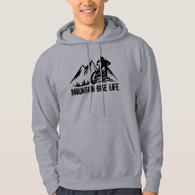 Bergsbiking Mtb Hoodie (Framsida)