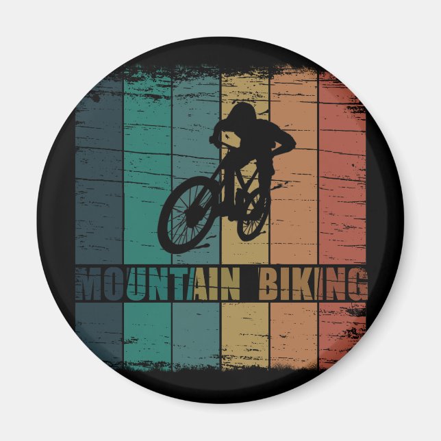 Bergsbiking Mtb Magnet (Framsidan)